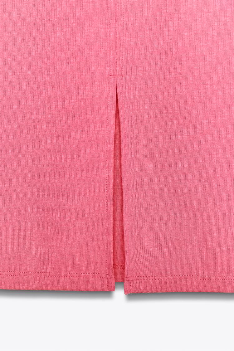 bodycon-style sleeveless pink dress - My Store